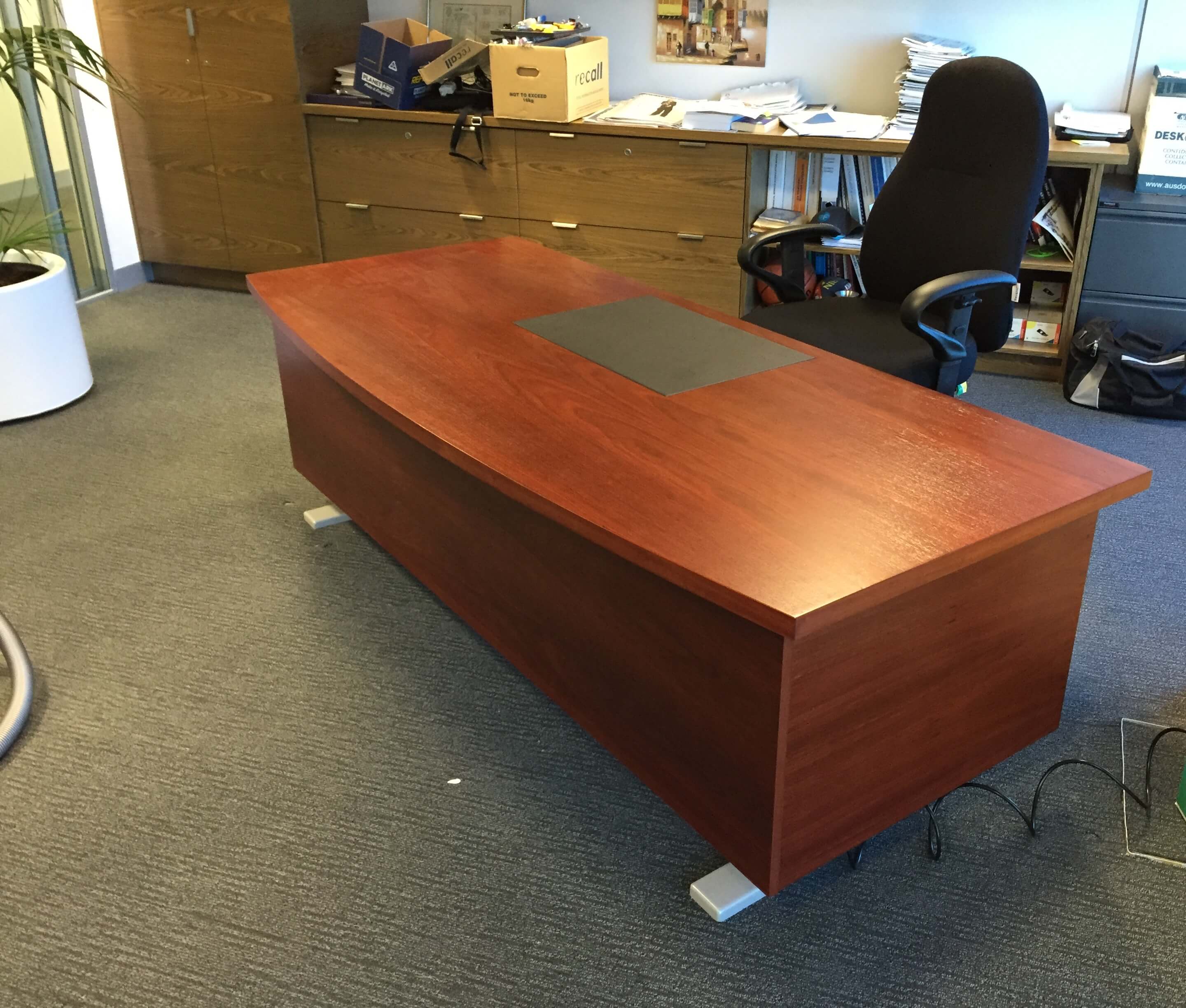Custom executive standing desk