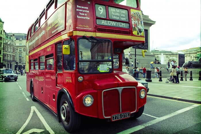 London bus standing vs sitting experinemtn