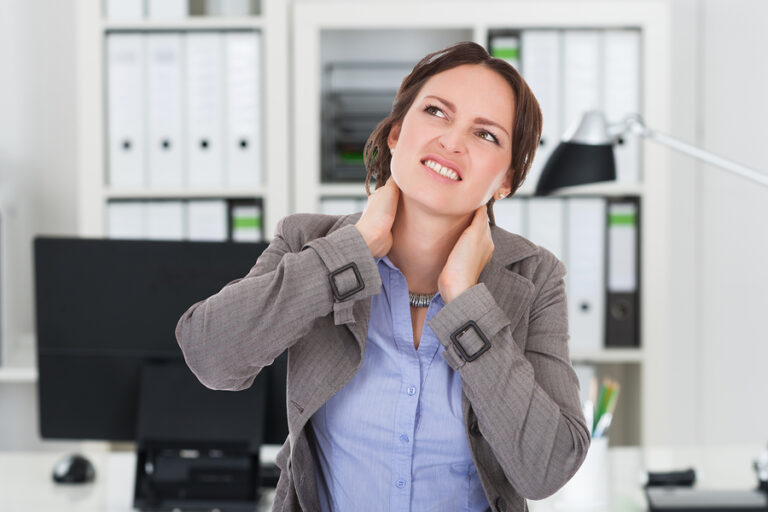 Ergomotion Electric standing desks can relieve neck pain!